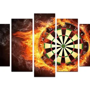 Beställ idag Canvastavla Young 5-pack Flerfärgad 20x60 cm - Inredning