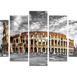 Canvastavla City 5-pack Flerfärgad 20x60 cm - Inredning Handla nu