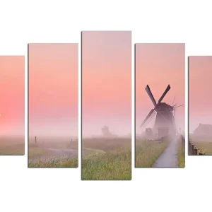 Utförsäljning Canvastavla Nature 5-pack Flerfärgad 20x60 cm - Inredning