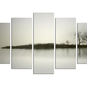 Canvastavla Nature 5-pack Flerfärgad 20x60 cm - Inredning Rea