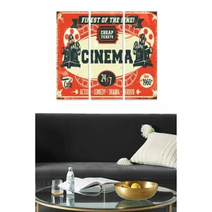 Handla nu Canvastavla Entertainment 3-pack Flerfärgad 20x50 cm - Inredning