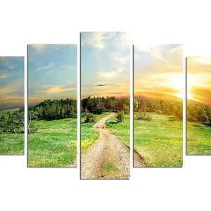 Lågt pris Canvastavla Nature 5-pack Flerfärgad 20x60 cm - Inredning