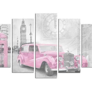 Reapris Canvastavla Vehicles 5-pack Flerfärgad 20x60 cm - Inredning
