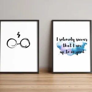 Nedsatt pris Tavla Sayings med Ram 2-pack Flerfärgad 36x51 cm - Inredning