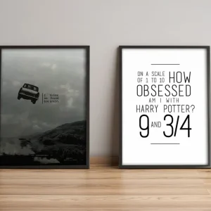 Snabb leverans Tavla Sayings med Ram 2-pack Flerfärgad 36x51 cm - Inredning