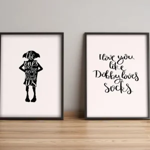 Tavla Sayings med Ram 2-pack Flerfärgad 36x51 cm - Inredning Trygg betalning
