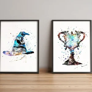 Tavla Abstract med Ram 2-pack Flerfärgad 36x51 cm - Inredning Endast idag