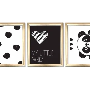 Tavla Animal med Ram 3-pack Flerfärgad 23,5x28,5 cm - Inredning Billigare