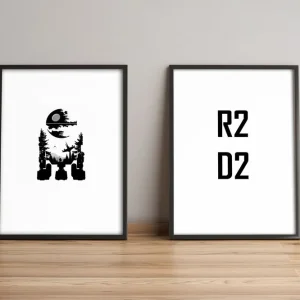 Premium Tavla Sayings med Ram 2-pack Flerfärgad 36x51 cm - Inredning