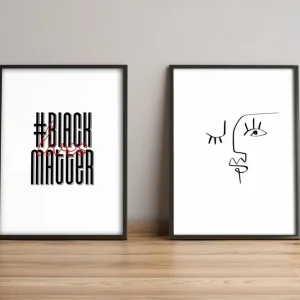 Tavla Sayings med Ram 2-pack Flerfärgad 36x51 cm - Inredning Nedsatt pris
