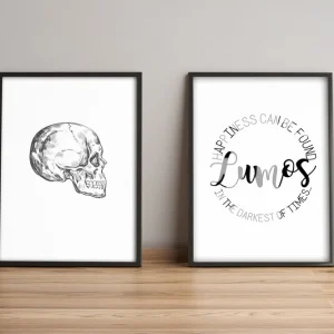 Billigare Tavla Sayings med Ram 2-pack Flerfärgad 36x51 cm - Inredning