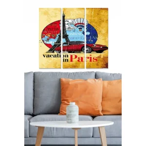 Canvastavla Advertisement 3-pack Flerfärgad 20x50 cm - Inredning Köp online