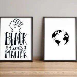 Tavla Sayings med Ram 2-pack Flerfärgad 36x51 cm - Inredning Nedsatt pris