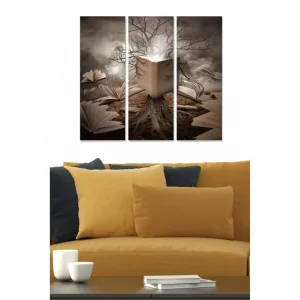 Canvastavla Curiosities 3-pack Flerfärgad 20x50 cm - Inredning Billigare
