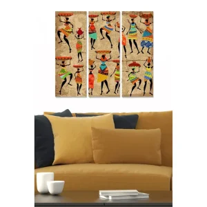 Sänkt pris Canvastavla World Culture 3-pack Flerfärgad 20x50 cm - Inredning