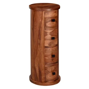 Wohnling Willowdale Sideboard 35 cm 4 Lådor Runt Brun - Förvaring Endast idag