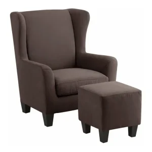 Loft24 Silfa Fåtölj Microfiber Brun - Möbler Fynd