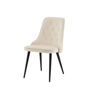 Kampanj Venture Home Velvet Deluxe Lyx Sammetstol Svart/Beige - Möbler