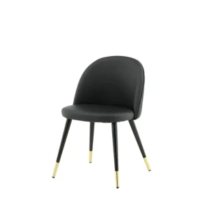 Venture Home Velvet Deluxe Matstol Mässing/Svart - Möbler Rea