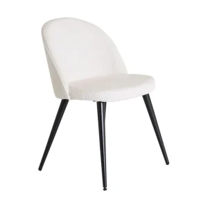 Venture Home Velvet Deluxe Matstol Manchester Svart/Beige - Möbler Kampanjpris