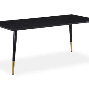 Sänkt pris Venture Home Dipp Matbord 180 cm Svart/Mässing - Möbler