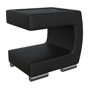 Stoliv Sängbord 43 cm Höger Ecoläder/Svart - Möbler Beställ nu