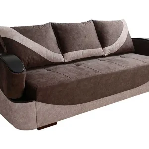 Turbo Bäddsoffa 200x96x90 cm Brun/Grå - Möbler Kundfavorit