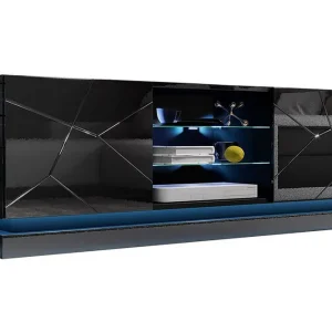 Populär Qiu Tv-bänk 160 cm Svart - Möbler