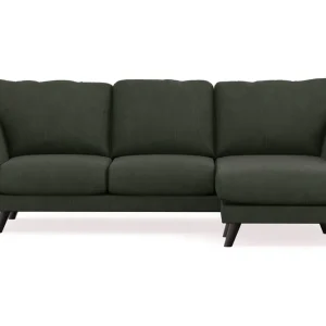Kampanj Scandi Days Trend Lyx 3-sits Högervänd L-formad Divansoffa i Manchester Mörkgrön - Möbler
