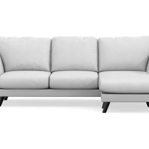 Snabb leverans Scandi Days Trend Lyx 3-sits Högervänd L-formad Divansoffa i Tyg Ljusgrå - Möbler