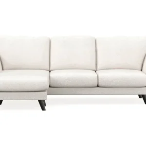 Extra rabatt Scandi Days Trend Lyx 3-sits Vänstervänd L-formad Divansoffa i Bouclé Vit - Möbler