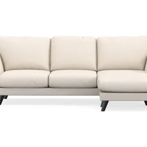 Kampanjpris Scandi Days Trend Lyx 3-sits Högervänd L-formad Divansoffa i Manchester Beige - Möbler
