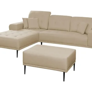 Lågt pris Rapale Soffgrupp Vänster med Fotpall Beige - Möbler