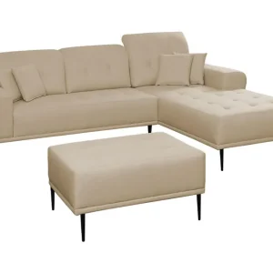 Nyhet Rapale Soffgrupp Höger med Fotpall Beige - Möbler