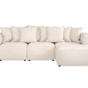 Expressleverans Andrarum Cubo 4-sits Djup Modulsoffa med Divan i Tyg Beige - Möbler