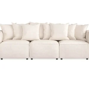 Andrarum Cubo 4-sits Djup Modulsoffa i Tyg Beige - Möbler Premium