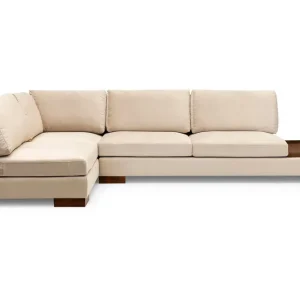 risnedsättning Tulima Soffa med Schäslong Vänster Beige/Natur - Möbler