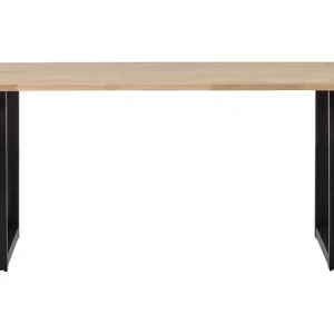 Tablo Matbord U-Formade Ben 180 cm Obehandlat Ek/Svart - Möbler Populär