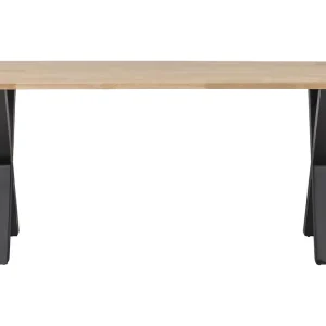 Fynd Tablo Matbord X-Formade Ben 160 cm Obehandlat Ek/Svart - Möbler
