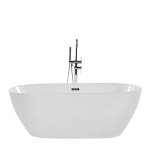 Kampanjpris Badkar fristående 160 cm vit NEVIS Vit - Hus & renovering