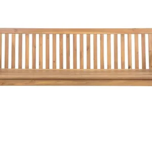 Trädgårdsbänk akaciaträ ljusbrun 180 cm VIVARA Trä/natur - Utemöbler risnedsättning