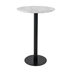 Daddeli Barbord 70 cm Rund Vit/Grå/Svart - Möbler Extra rabatt