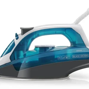 Endast denna vecka Black+Decker Ångstrykjärn Black+Decker 2200W Blå Blå||Svart - Hushåll