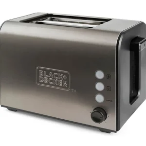 Snabb leverans Black+Decker Brödrost Black+Decker 2 Fack Borstat Stål Grå - Hushåll