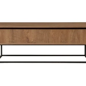 Estremoz Soffbord 120 cm med Förvaring Rum Mörkbrun/Svart - Möbler Snabb leverans