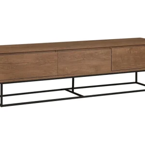 Köp online Zefiria Tv-bänk 180 cm Mörkbrun/Svart - Möbler