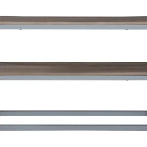 Venture Home Rise Sidobord 110 cm med Hylla Ljusbrun/Grå - Möbler Kundfavorit
