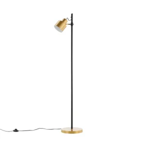 Venture Home Vifta Golvlampa 1 Lampa Svart/Mässing - Belysning & el Expressleverans