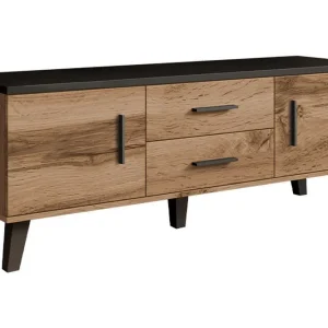 risnedsättning Kardos Tv-möbelset 140 cm Natur/Svart - Möbler