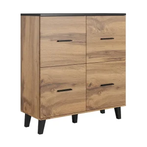 Billigare Kardos Byrå 45x110 cm Natur/Svart - Förvaring